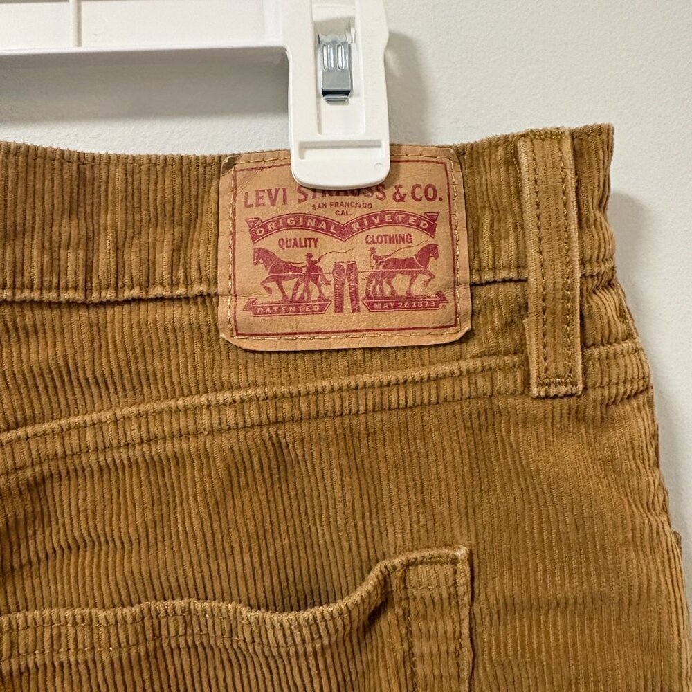 Levi's Brown Corduroy Pants 94 BAGGY sz 33 Preppy 90s style cottage core - Picture 5 of 14